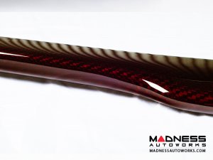 FIAT 500 Front Spoiler - Carbon Fiber - Red Candy